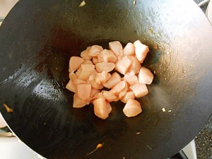 Chicken stir fry: Fry the chicken kipkitchen.com #chicken #StirFry #recipe #dinner #healthy