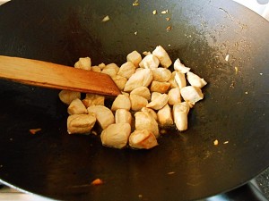 Chicken stir fry: Chicken is nicely fried kipkitchen.com #chicken #StirFry #recipe #dinner #healthy