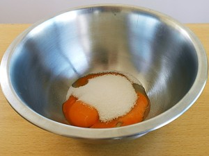 Italian Tiramisu Eggs Yolks and Sugar Mix kipkitchen.com #ItalianTiramisu #dessert #recipe
