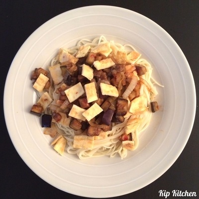 Eggplant and Noodle Stir-Fry | kipkitchen.com