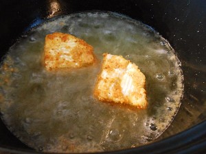 Deep Fried Camembert Cheese--Deep Frying | kipkitchen.com | #camembert #cheese #delicious #recipe