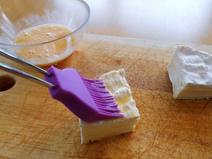 Deep Fried Camembert Cheese--Spread Egg | kipkitchen.com | #camembert #cheese #delicious #recipe